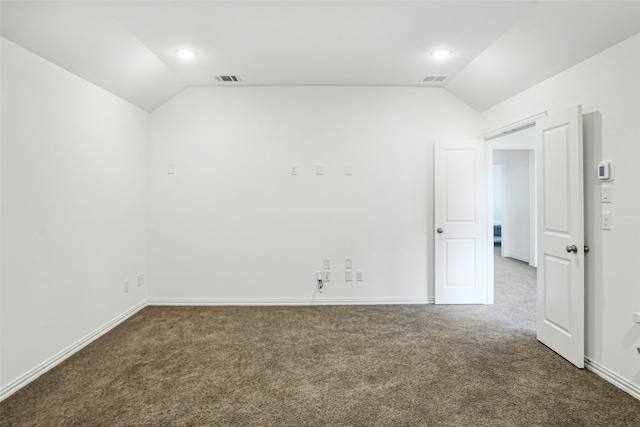 616 Evergreen Rd, Little Elm, TX 76227 - carpeted spare room with lofted ceiling and baseboards