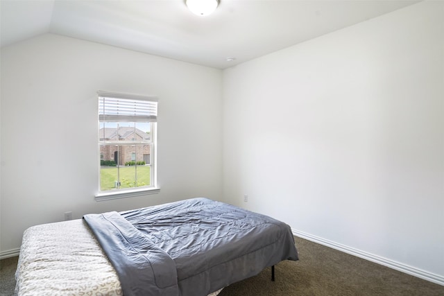 616 Evergreen Rd, Little Elm, TX 76227 - carpeted bedroom featuring baseboards and vaulted ceiling