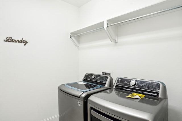 616 Evergreen Rd, Little Elm, TX 76227 - laundry room with washing machine and clothes dryer
