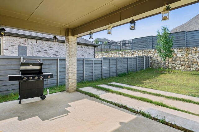 616 Evergreen Rd, Little Elm, TX 76227 - view of patio / terrace with grilling area