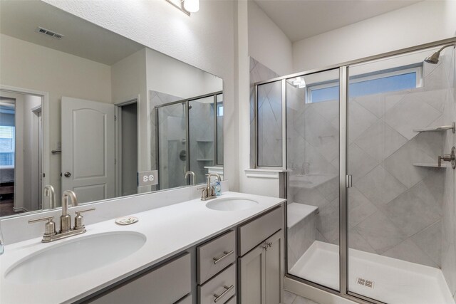 8744 Sleepy Daisy Dr, Fort Worth, TX 76131 - full bath with a shower stall and double vanity