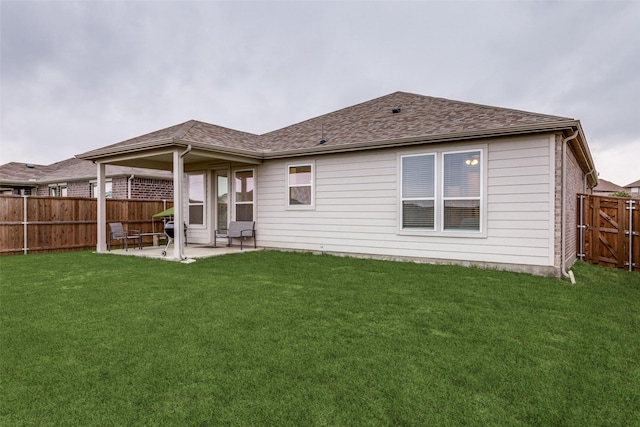 8744 Sleepy Daisy Dr, Fort Worth, TX 76131 - rear view of property with a patio and roof with shingles