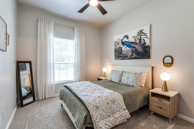 1719 Wheatberry Ln, Allen, TX 75002 - carpeted bedroom with baseboards and a ceiling fan
