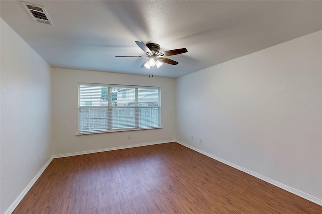 637 Stirrup Bar Dr, Fort Worth, TX 76179 - unfurnished room with wood finished floors, ceiling fan, and baseboards