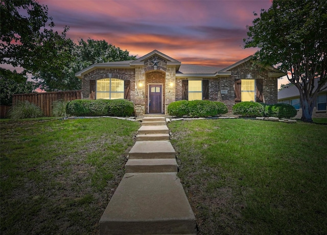 2101 Creekdale Dr, Denton, TX 76210 - view of front of home with brick siding