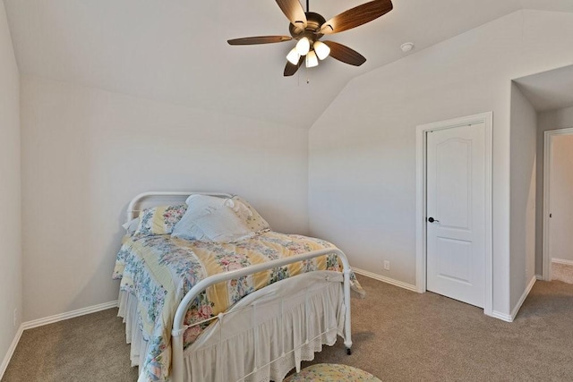 914 Park Vista Dr, Justin, TX 76247 - bedroom featuring carpet, lofted ceiling, and baseboards