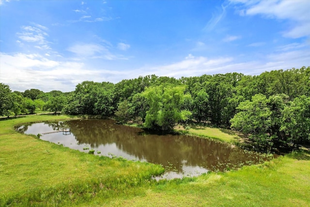 1890 Oak Valley Ln, Corsicana, TX 75110 - water view featuring a heavily wooded area