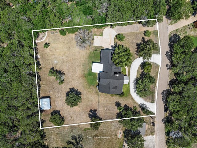 173 Cedar Ridge Dr, China Spring, TX 76633 - aerial view of property and surrounding area with property parcel outlined