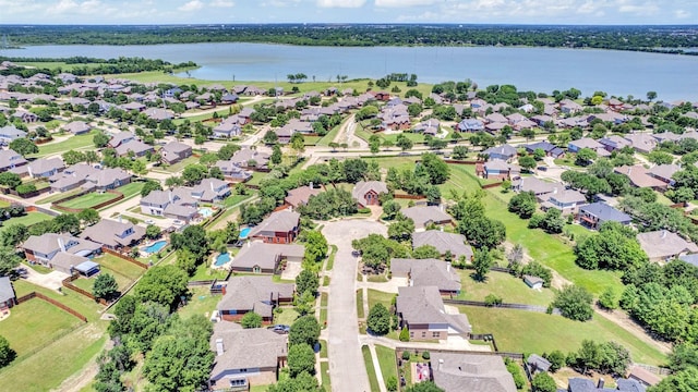 4518 Park Meadow Ct, Garland, TX 75043 - aerial view of property's location featuring nearby suburban area and a large body of water