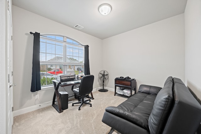 1404 Eagle Nest Dr, Azle, TX 76020 - office area featuring carpet flooring and baseboards