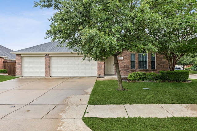 4033 Heavenly Way, Heartland, TX 75126 - view of front of house with concrete driveway, an attached garage, brick siding, and a shingled roof