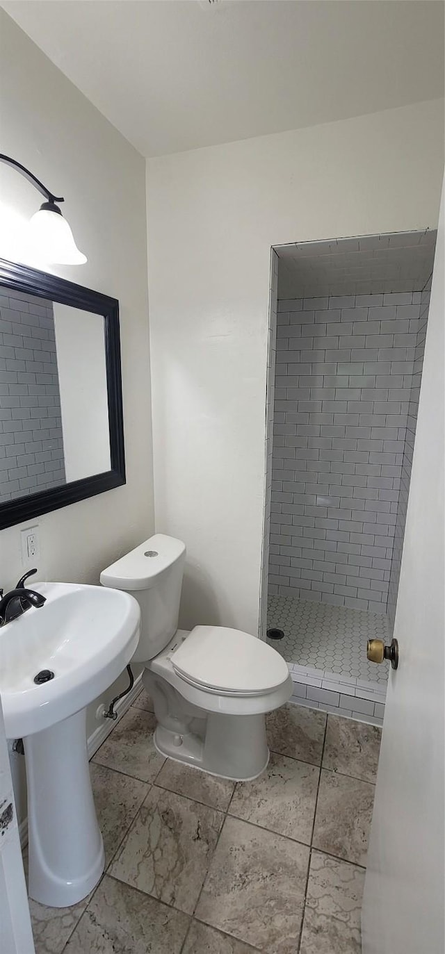 6216 Maurie Dr, Watauga, TX 76148 - bathroom with toilet and a stall shower