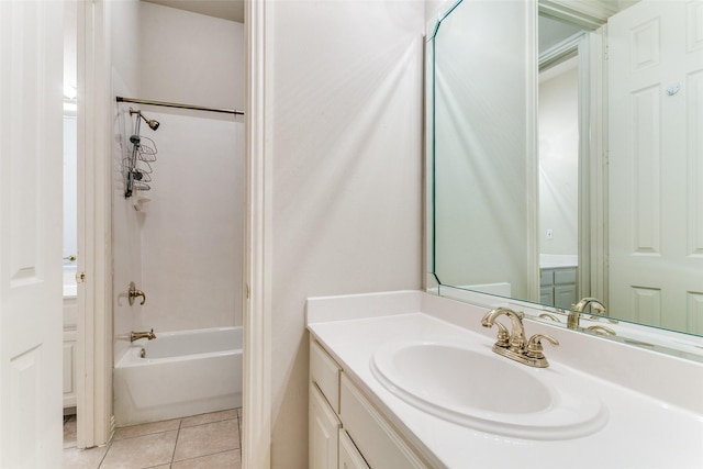 1121 Riverwalk Ct, Colleyville, TX 76034 - full bathroom featuring vanity,  shower combination, and tile patterned flooring