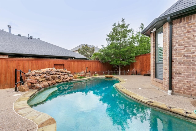 1121 Riverwalk Ct, Colleyville, TX 76034 - view of swimming pool with a fenced backyard and a patio