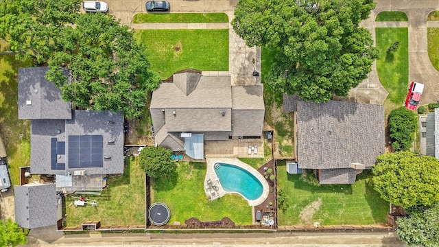 12212 Ridgefair Pl, Farmers Branch, TX 75234 - drone / aerial view of a pool area