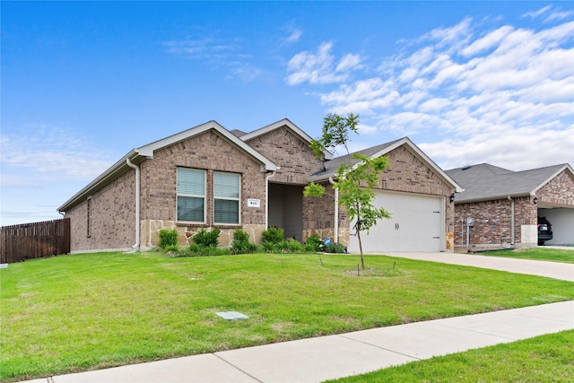 516 Wrangler Dr, Josephine, TX 75189 - single story home with a garage, concrete driveway, and brick siding