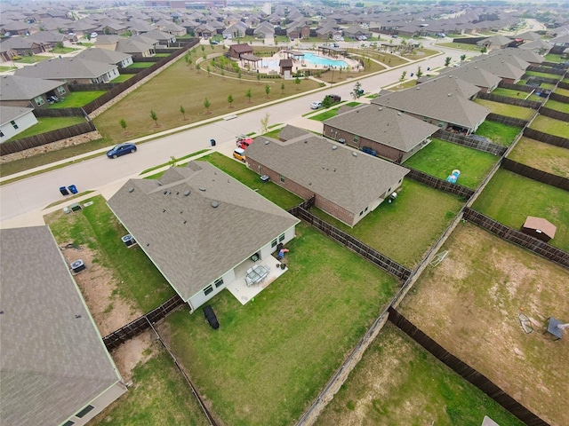 516 Wrangler Dr, Josephine, TX 75189 - aerial view of residential area featuring a pool area