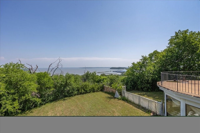 7750 Hanger Cutoff Rd, Fort Worth, TX 76135 - view of yard featuring a water view