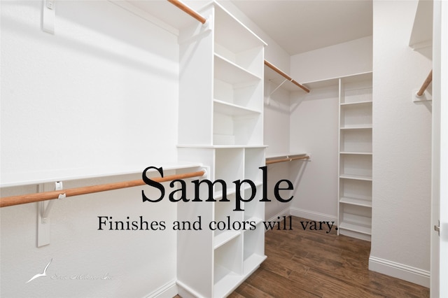 6509 Windmill Grass Ln, Abilene, TX 79606 - walk in closet featuring dark wood finished floors