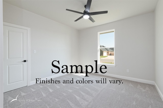 6509 Windmill Grass Ln, Abilene, TX 79606 - carpeted spare room featuring baseboards and ceiling fan