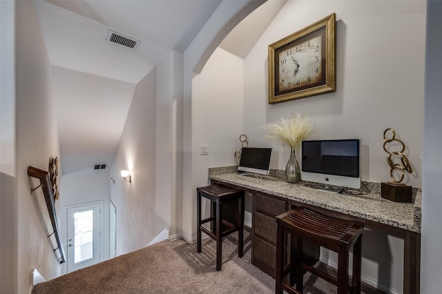 1208 Starlight Ave, Aubrey, TX 76227 - carpeted office featuring arched walkways