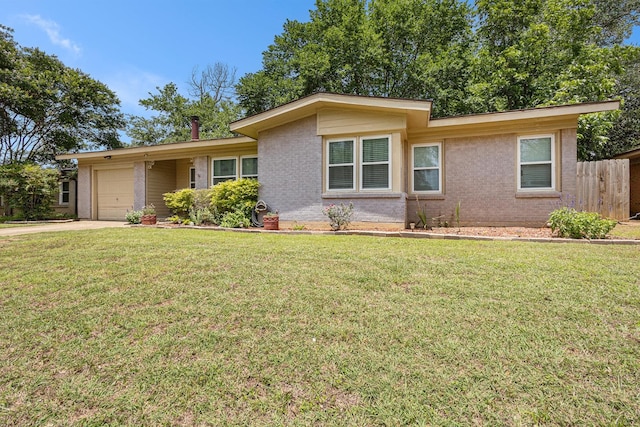 6217 Kentwood Pl, Fort Worth, TX 76112 - ranch-style home featuring an attached garage, brick siding, and driveway