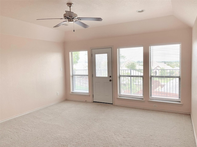 10954 Live Oak Creek Dr, Fort Worth, TX 76108 - entrance foyer featuring light carpet, ceiling fan, and baseboards