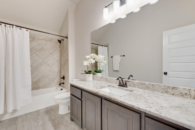 3234 Burke Dr, Royse City, TX 75189 - bathroom with vanity, toilet, and shower / bath combo with shower curtain