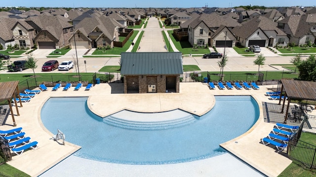 3234 Burke Dr, Royse City, TX 75189 - community pool featuring a residential view