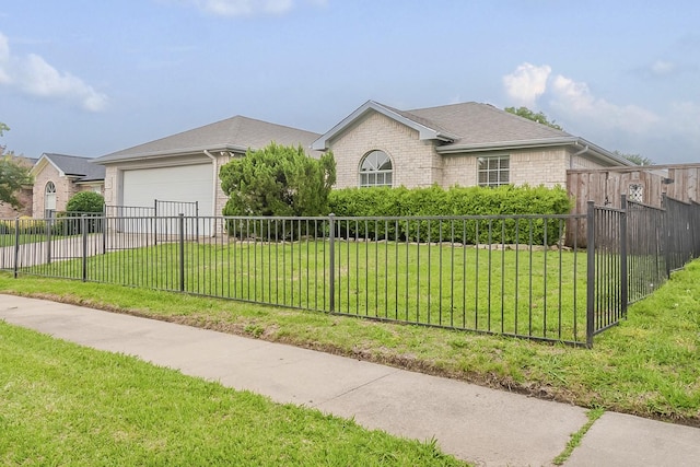 904 Havenbrook Dr, Arlington, TX 76001 - view of front of home with brick siding, an attached garage, and concrete driveway