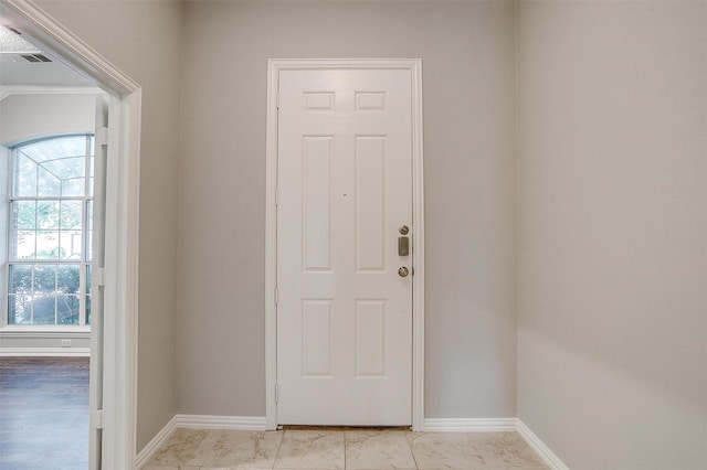 8016 Pretoria Pl, Fort Worth, TX 76123 - doorway to outside with baseboards