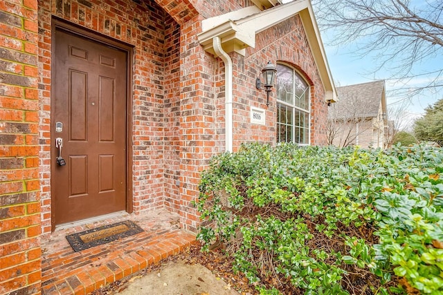 8016 Pretoria Pl, Fort Worth, TX 76123 - view of exterior entry featuring brick siding