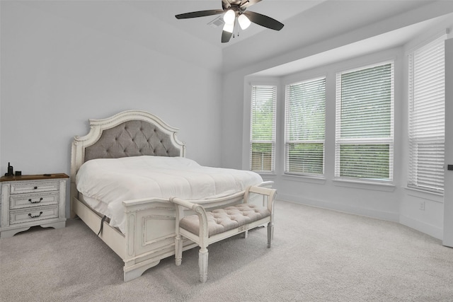 4166 Carter Ct, Denison, TX 75020 - bedroom with carpet, ceiling fan, and baseboards