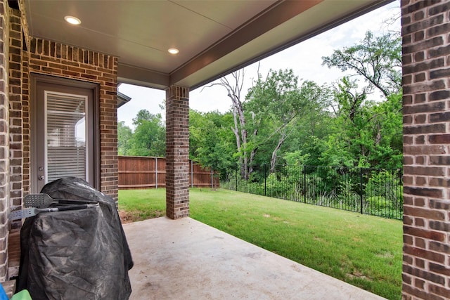 4166 Carter Ct, Denison, TX 75020 - view of patio with area for grilling