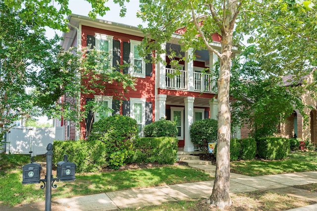 1621 Jasmine Trl, Savannah, TX 76227 - view of front of house featuring a balcony