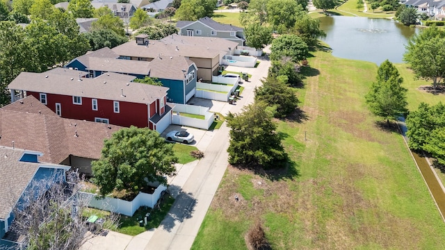 1621 Jasmine Trl, Savannah, TX 76227 - aerial perspective of suburban area featuring a nearby body of water
