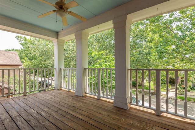 1621 Jasmine Trl, Savannah, TX 76227 - deck featuring ceiling fan