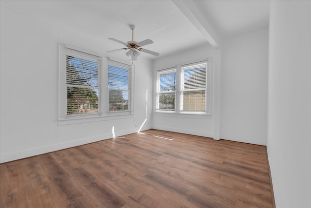 2700 Pine Ave, Waco, TX 76708 - unfurnished room with a ceiling fan, wood finished floors, and baseboards