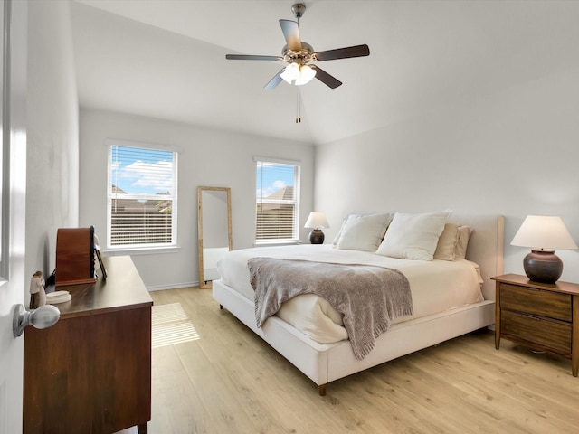 1519 Old Wichita Trl, Saginaw, TX 76131 - bedroom with light wood finished floors, ceiling fan, and baseboards