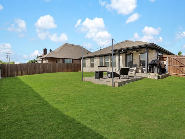 1519 Old Wichita Trl, Saginaw, TX 76131 - rear view of house featuring a patio area and brick siding
