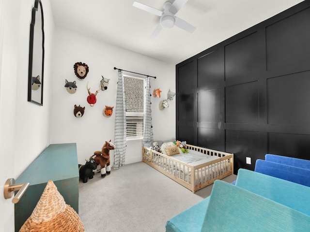 1117 Mountain View Dr, Weatherford, TX 76087 - bedroom featuring carpet floors and a ceiling fan