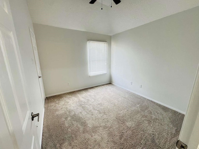 520 Timber Way Dr, Lewisville, TX 75067 - unfurnished room with carpet, ceiling fan, baseboards, and a textured ceiling