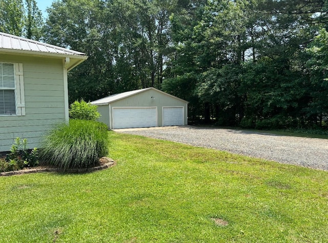 33 County Road 1131, Maud, TX 75567 - detached garage with view of wooded area