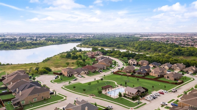 11701 Parade Dr, Frisco, TX 75036 - aerial view of property and surrounding area with a large body of water and nearby suburban area