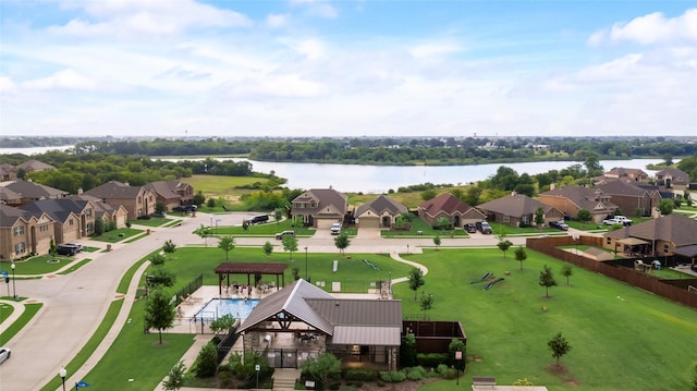 11701 Parade Dr, Frisco, TX 75036 - aerial perspective of suburban area featuring a nearby body of water