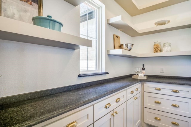 407 Baldwin Dr, Joshua, TX 76058 - kitchen with open shelves and dark countertops