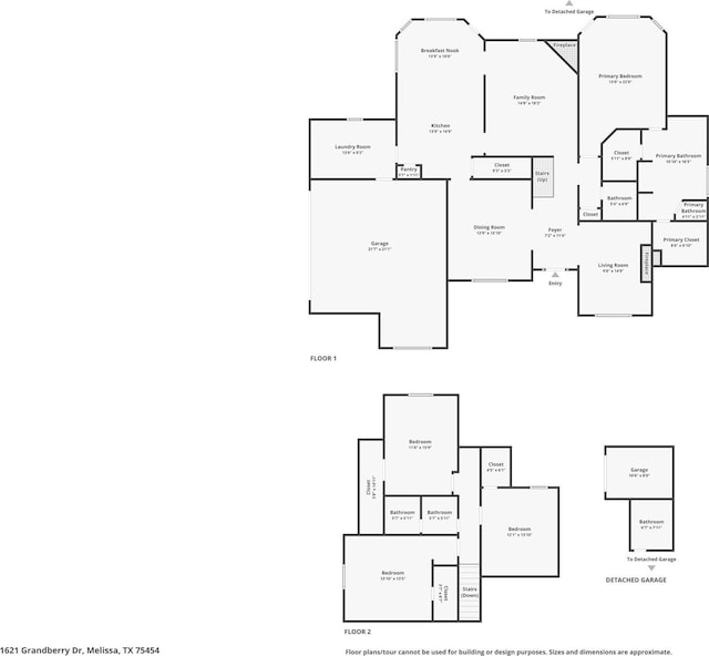 1621 Grandberry Dr, Melissa, TX 75454 - room layout