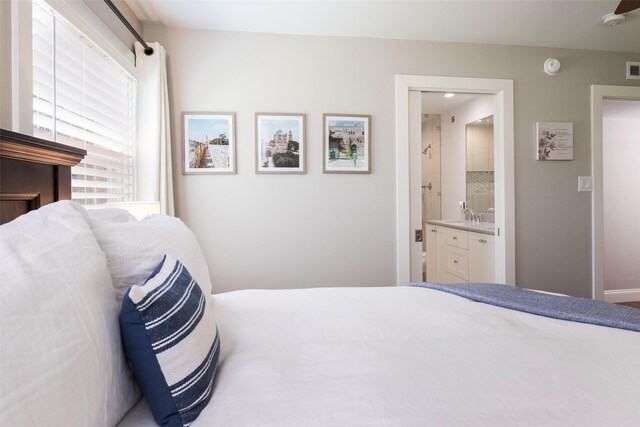 4018 Crown Shore Dr, Dallas, TX 75244 - bedroom featuring ensuite bathroom and a sink
