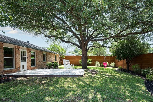 4018 Crown Shore Dr, Dallas, TX 75244 - view of yard featuring a deck