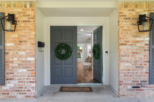 4018 Crown Shore Dr, Dallas, TX 75244 - doorway to property with brick siding